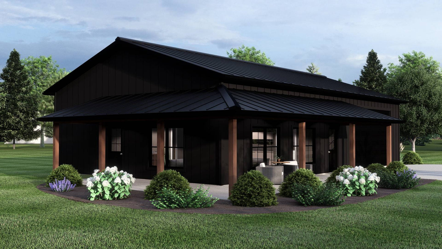 BG-20065 Montrose Barndominium House Plan