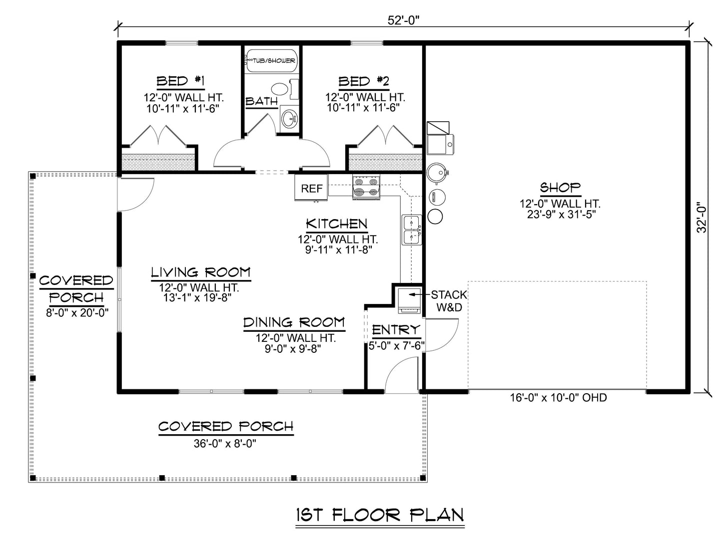 BG-20065 Montrose Barndominium House Plan