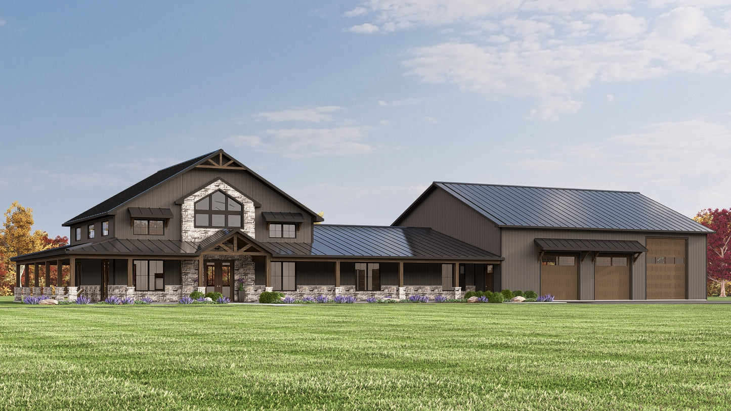 BG-20068 Emerson Barndominium House Plan