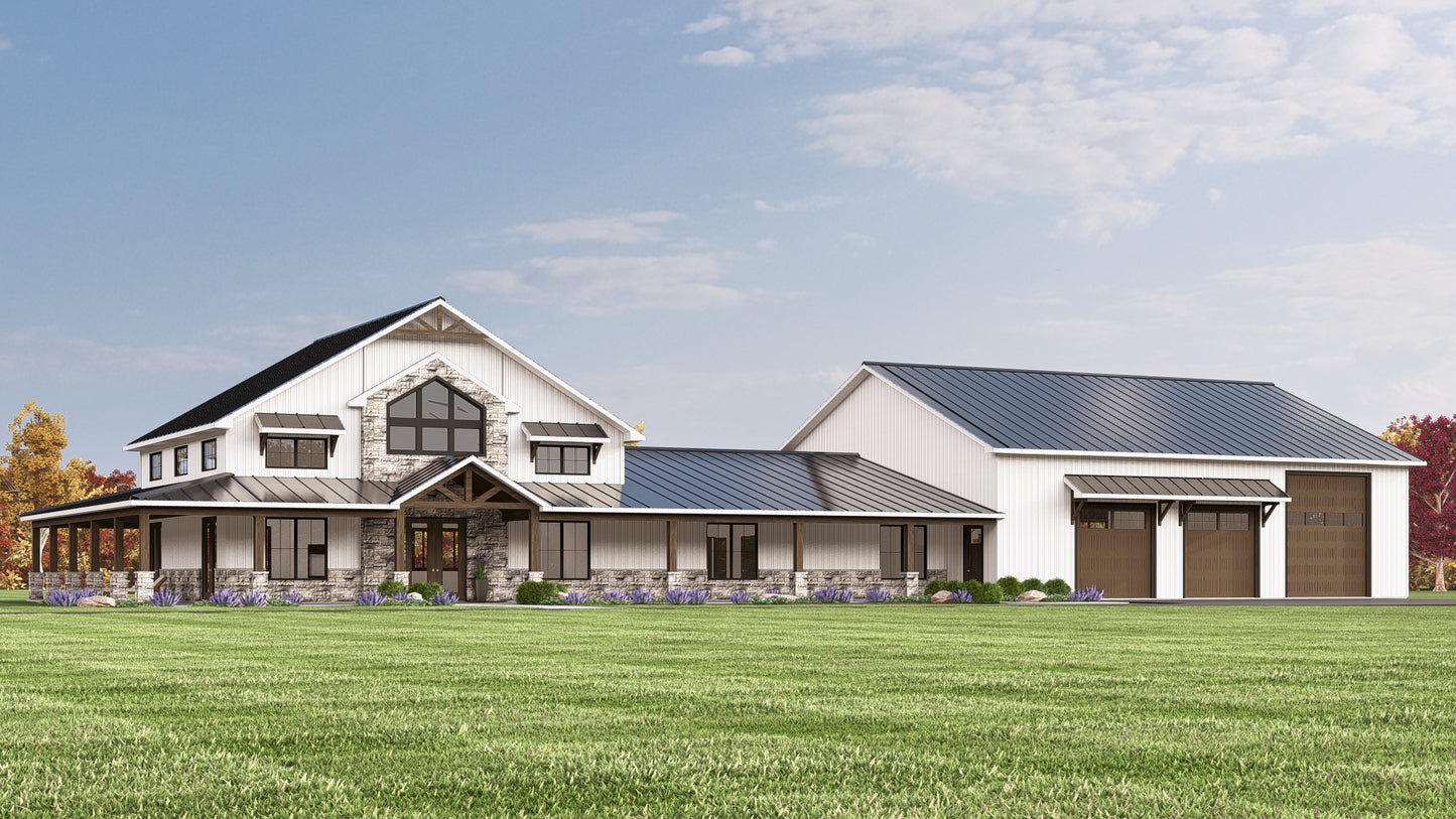 BG-20068 Emerson Barndominium House Plan