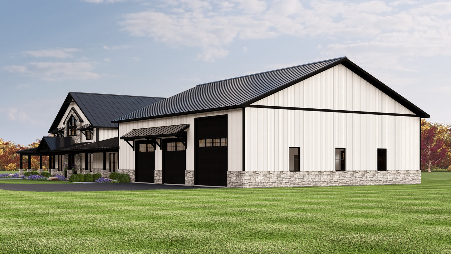 BG-20068 Emerson Barndominium House Plan