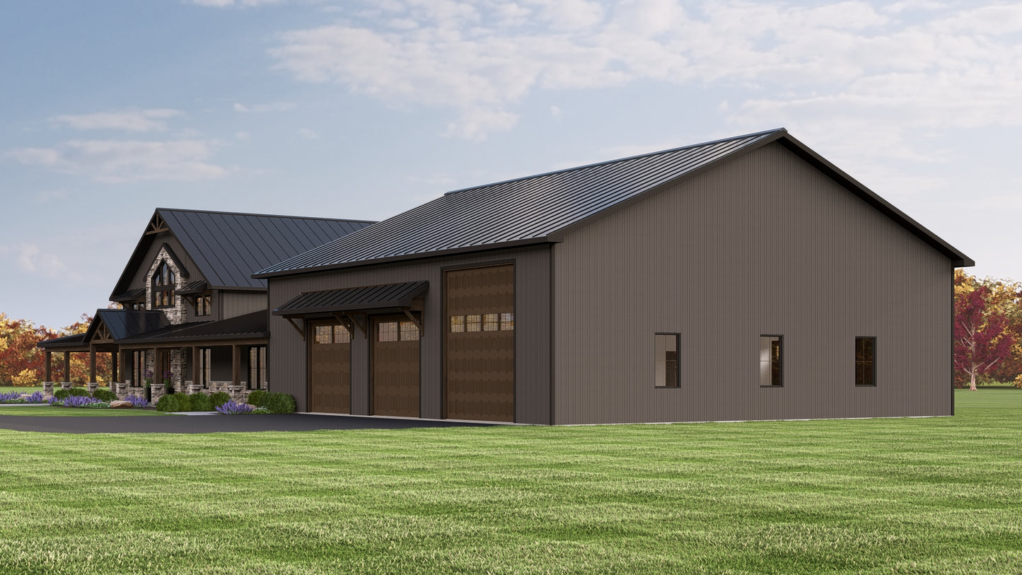 BG-20068 Emerson Barndominium House Plan