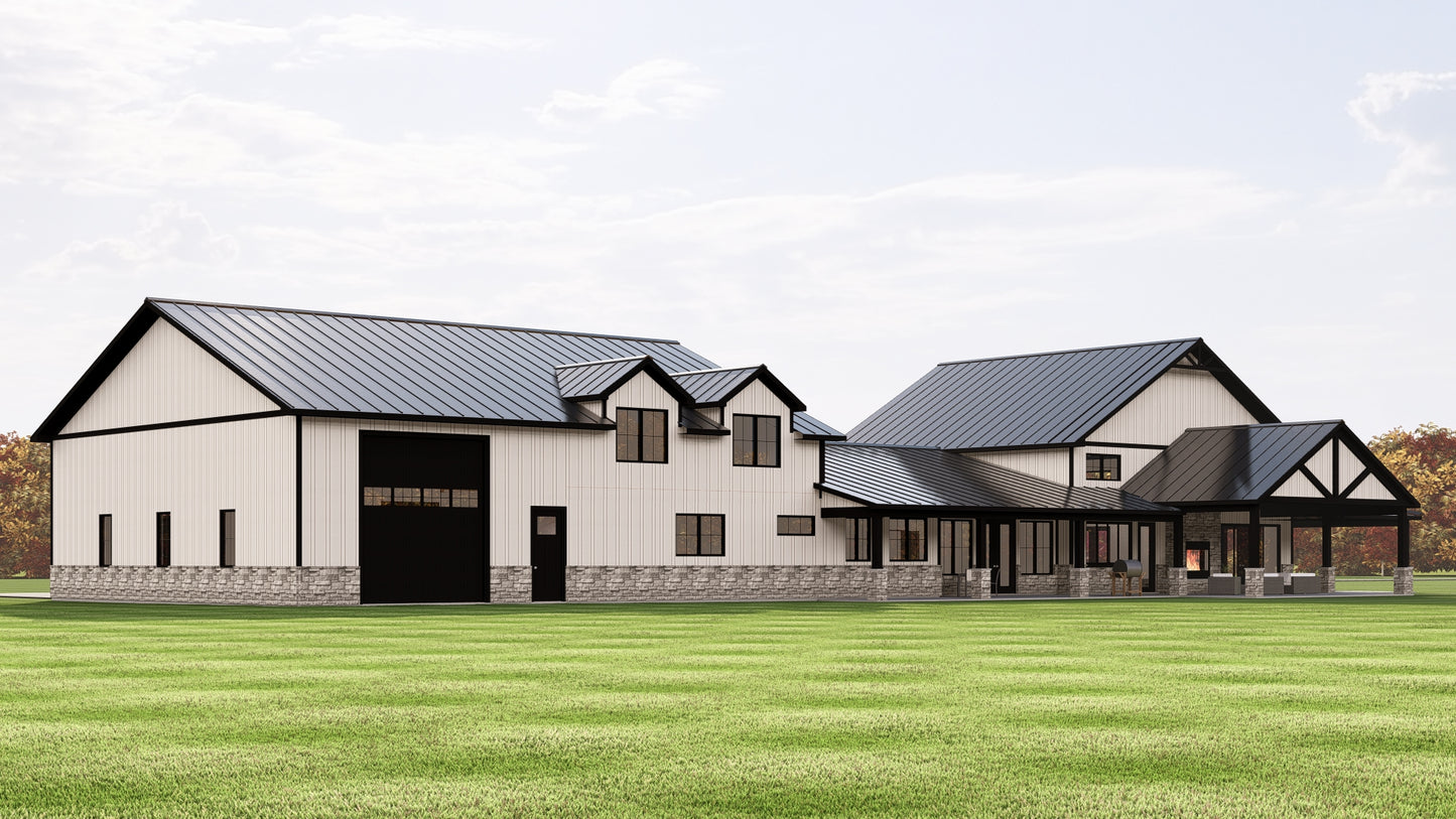 BG-20068 Emerson Barndominium House Plan
