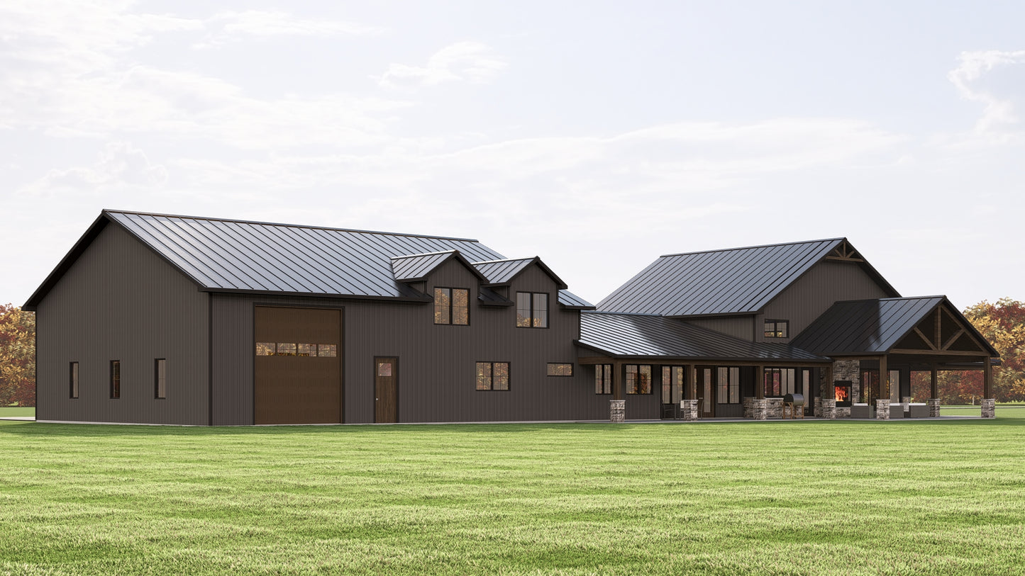 BG-20068 Emerson Barndominium House Plan