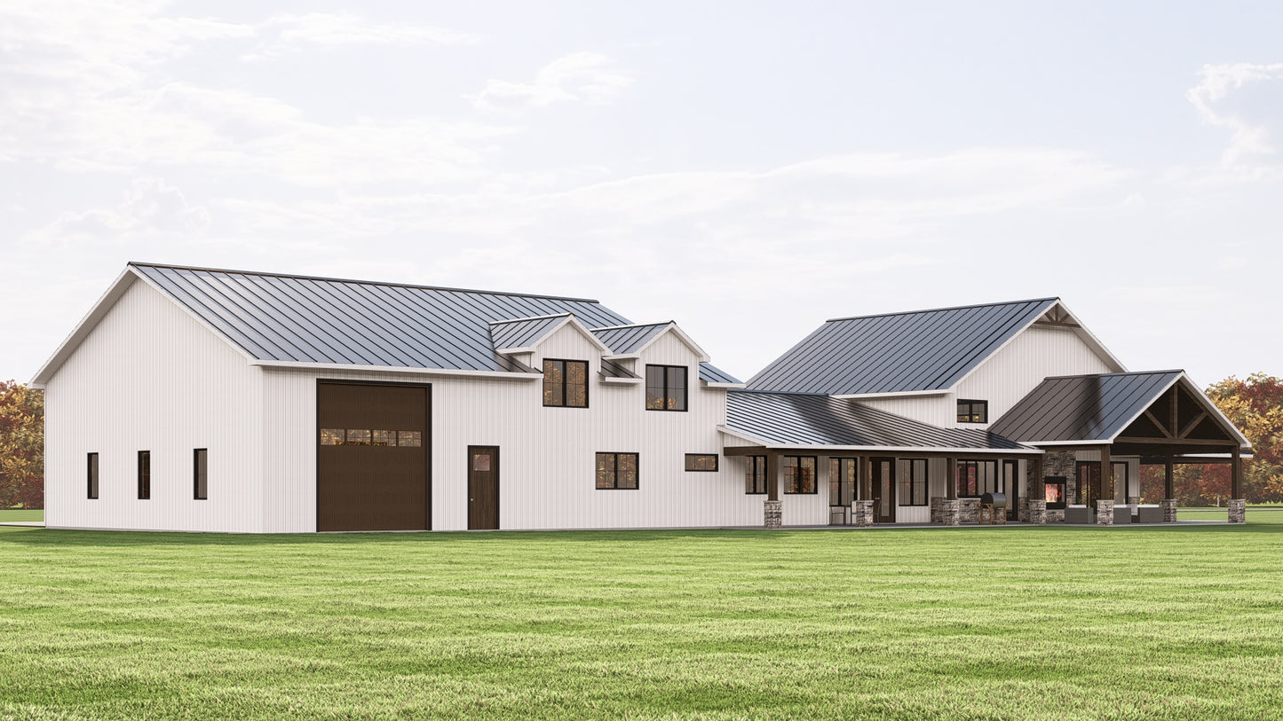 BG-20068 Emerson Barndominium House Plan
