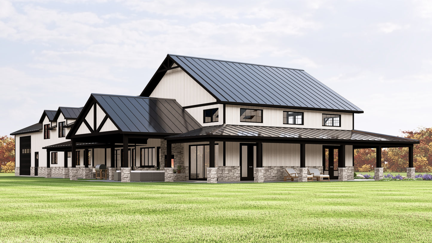 BG-20068 Emerson Barndominium House Plan