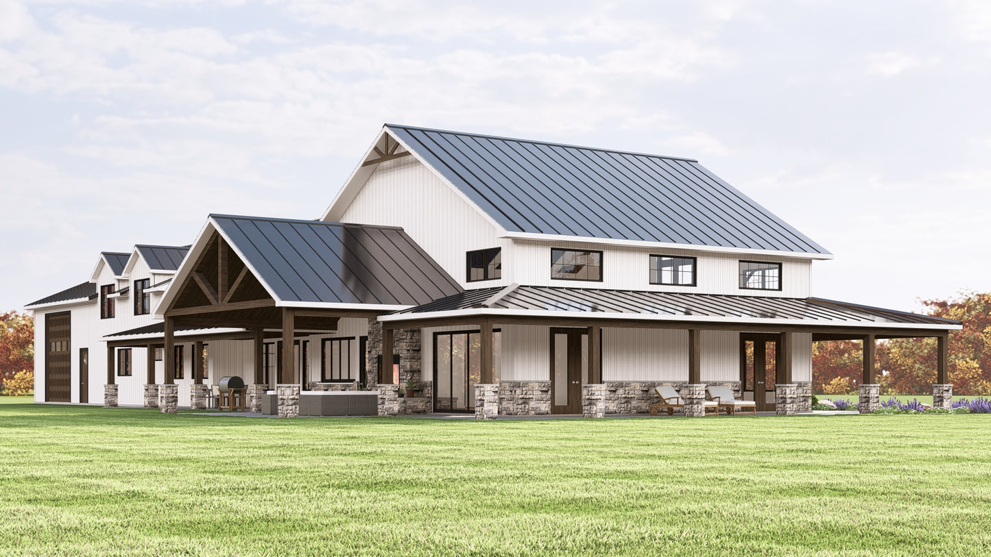 BG-20068 Emerson Barndominium House Plan