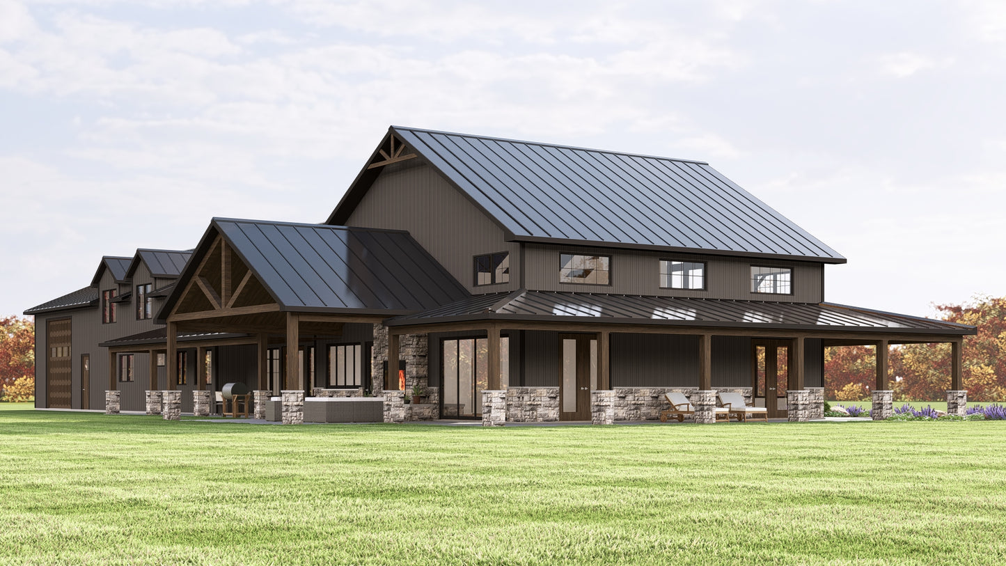 BG-20068 Emerson Barndominium House Plan