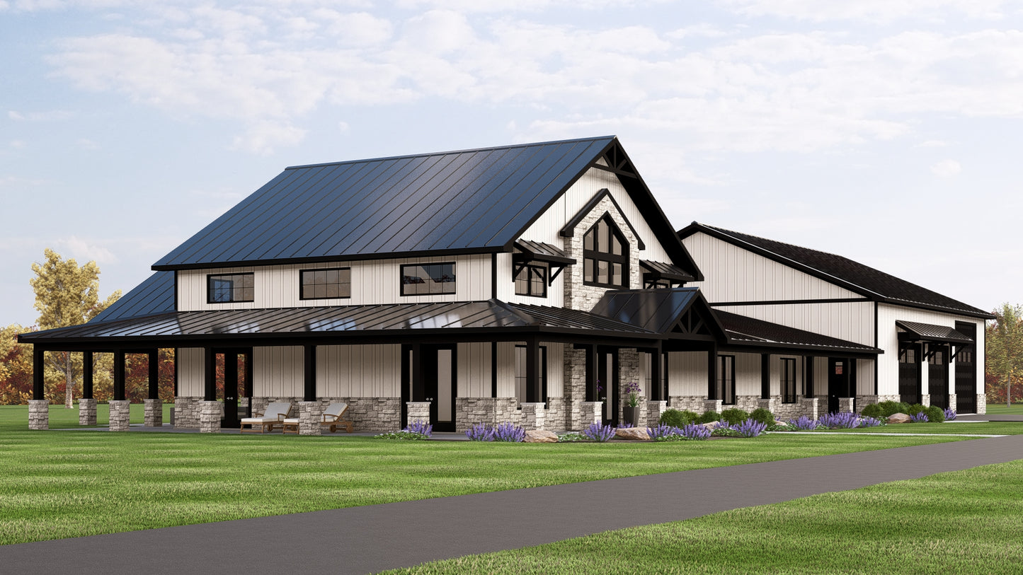 BG-20068 Emerson Barndominium House Plan