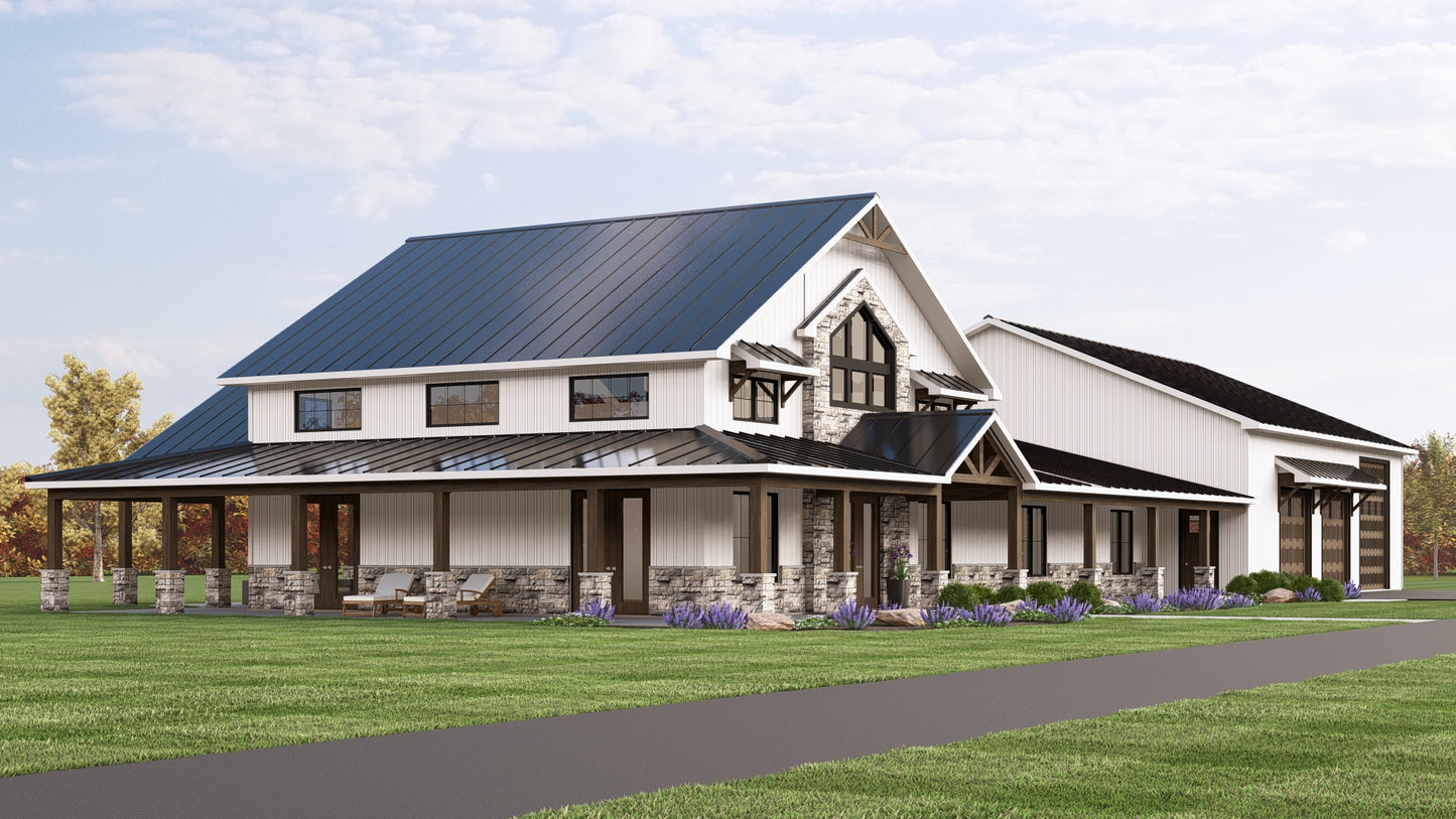 BG-20068 Emerson Barndominium House Plan