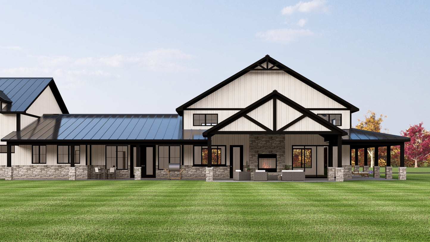 BG-20068 Emerson Barndominium House Plan