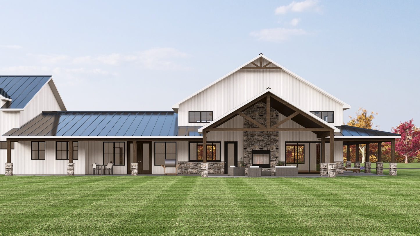 BG-20068 Emerson Barndominium House Plan