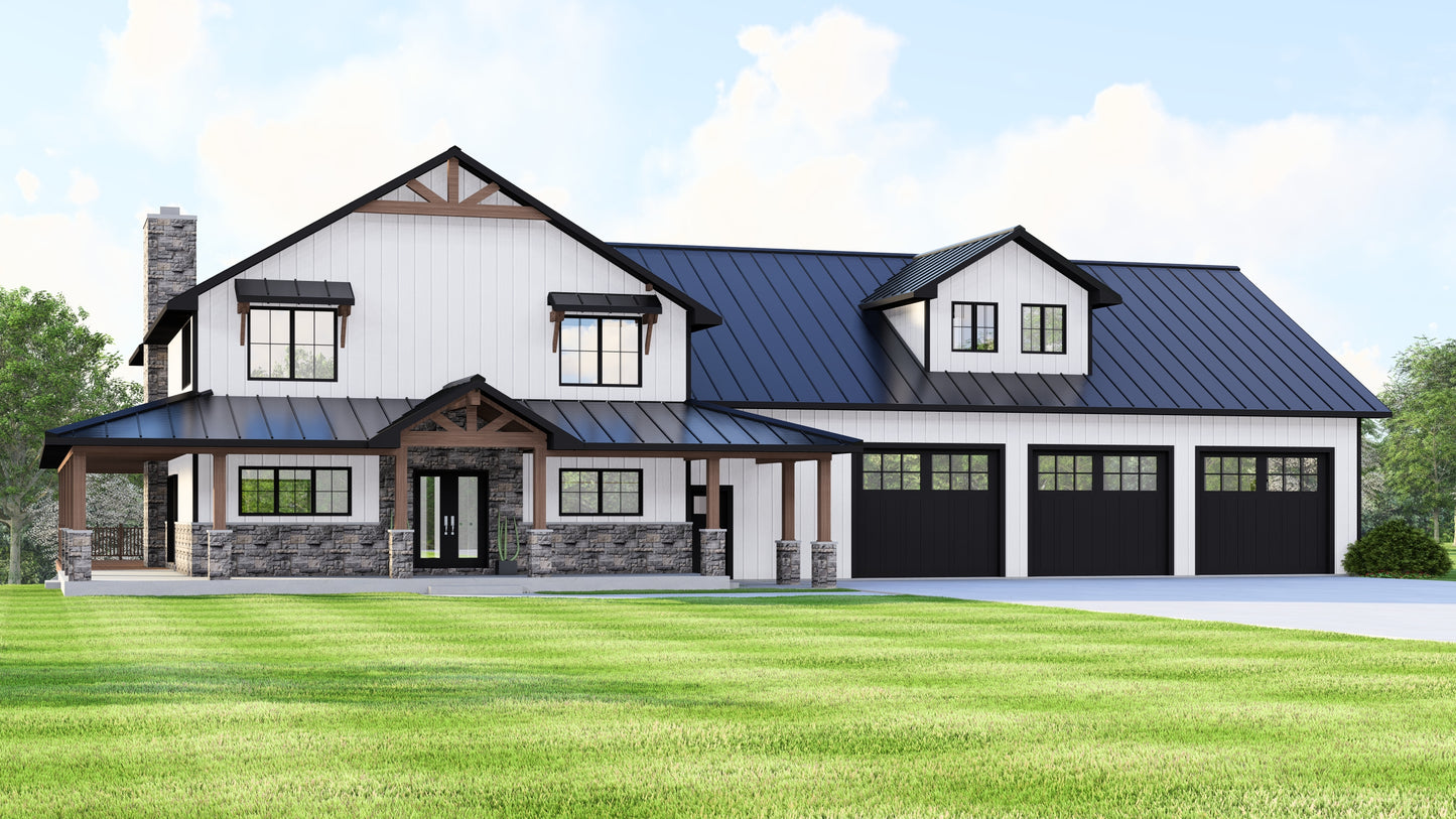 BG-20070 Kenwood Barndominium House Plan