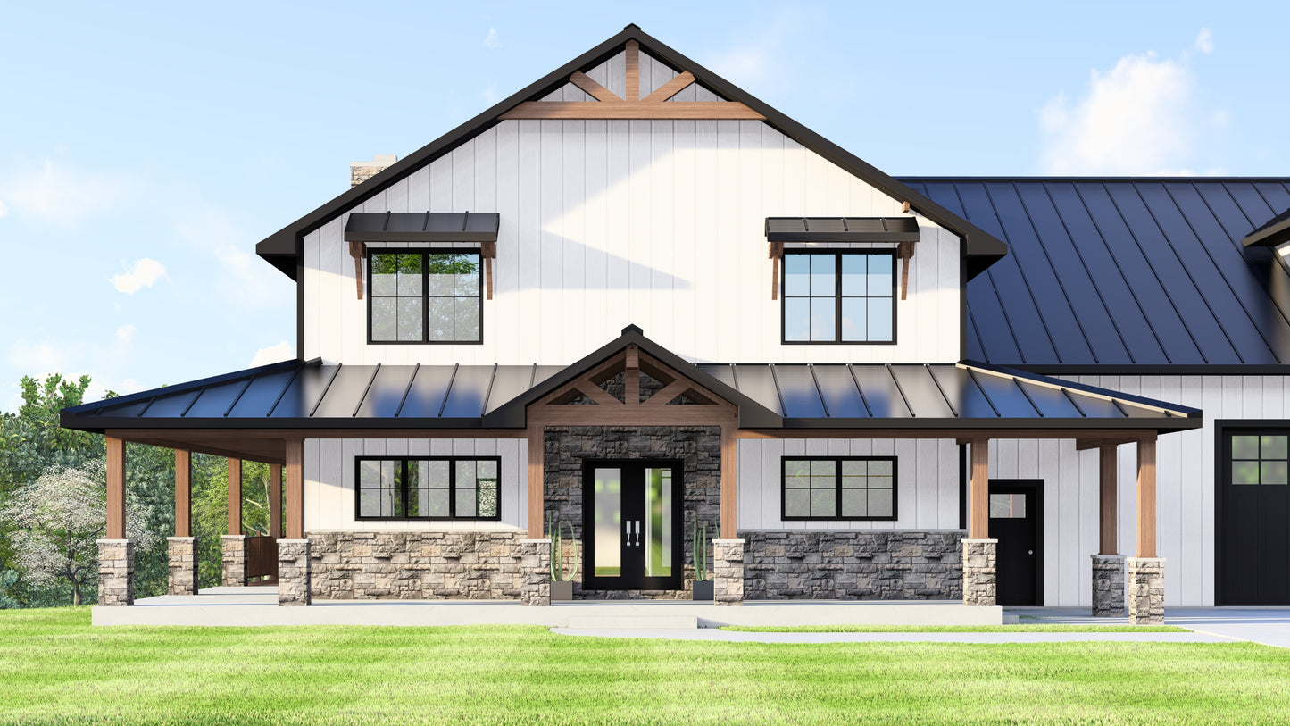 BG-20070 Kenwood Barndominium House Plan