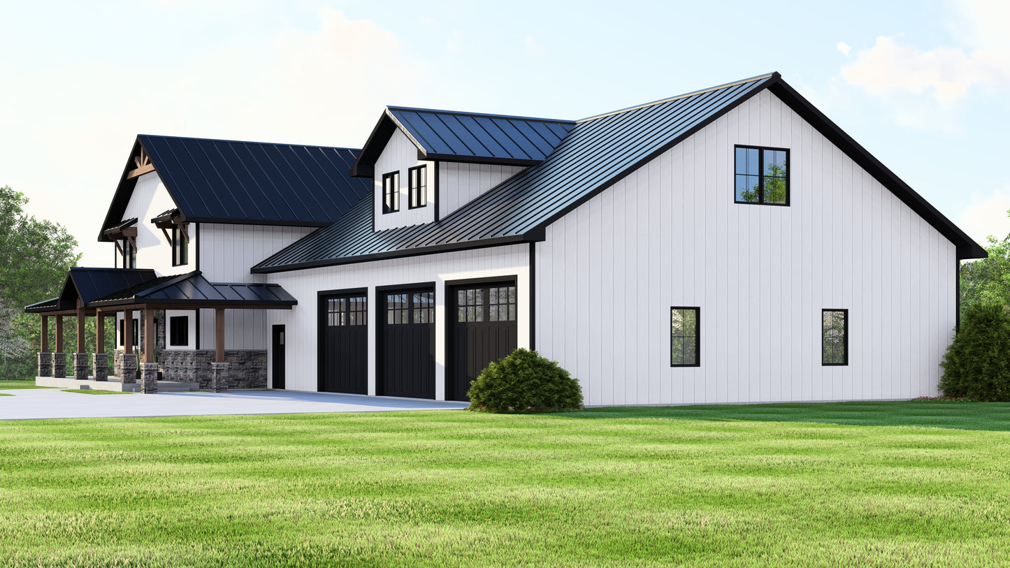 BG-20070 Kenwood Barndominium House Plan