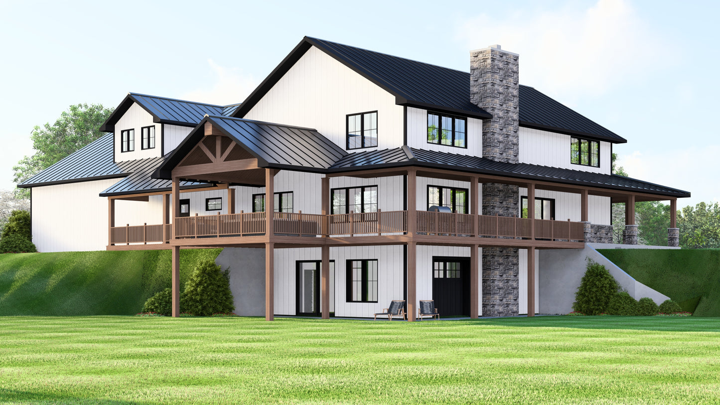 BG-20070 Kenwood Barndominium House Plan