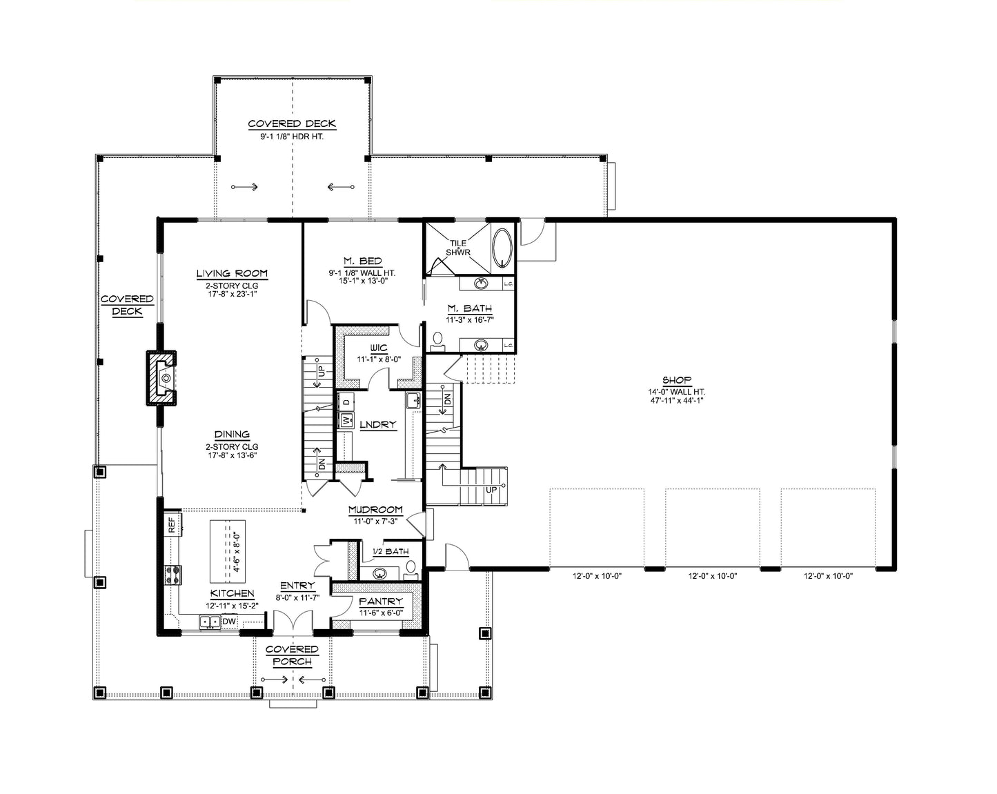 BG-20070 Kenwood Barndominium House Plan