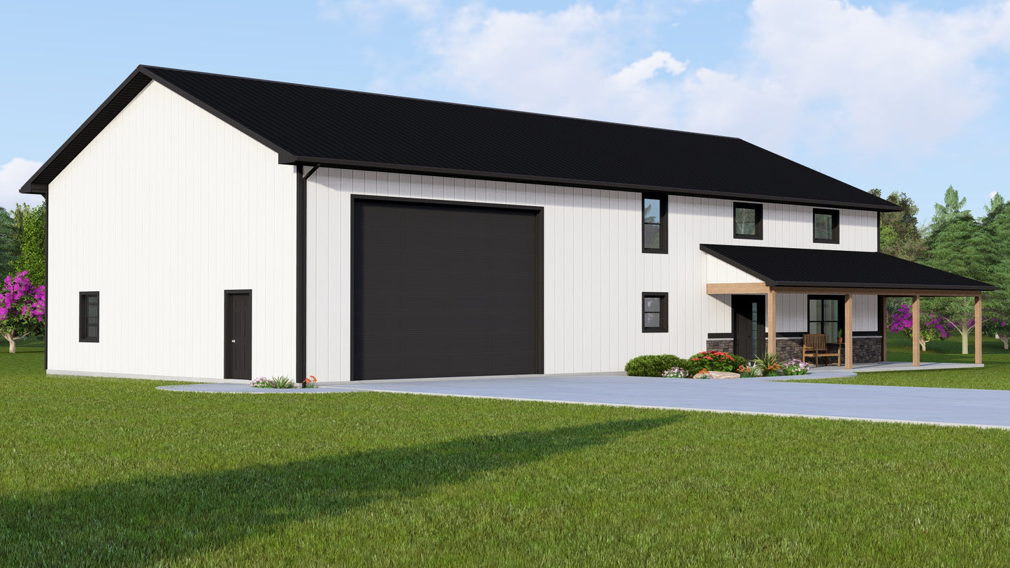 BG-20071 Lincoln Barndominium House Plan