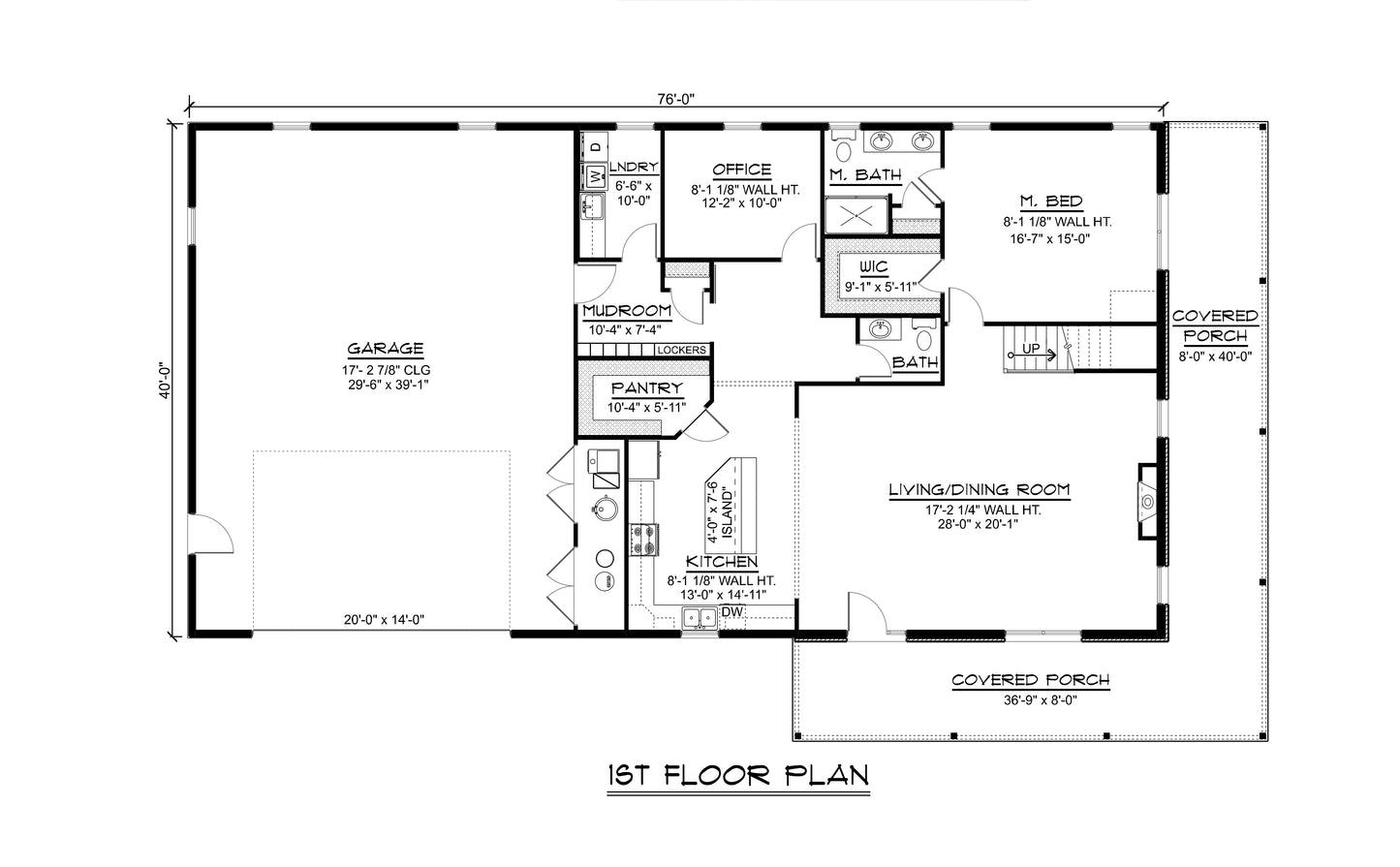 BG-20071 Lincoln Barndominium House Plan