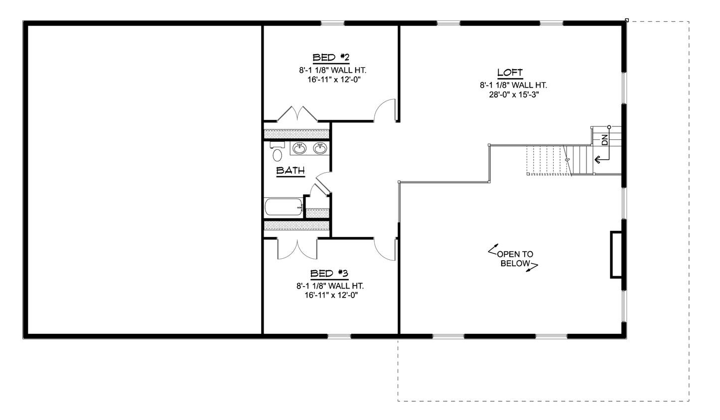 BG-20071 Lincoln Barndominium House Plan