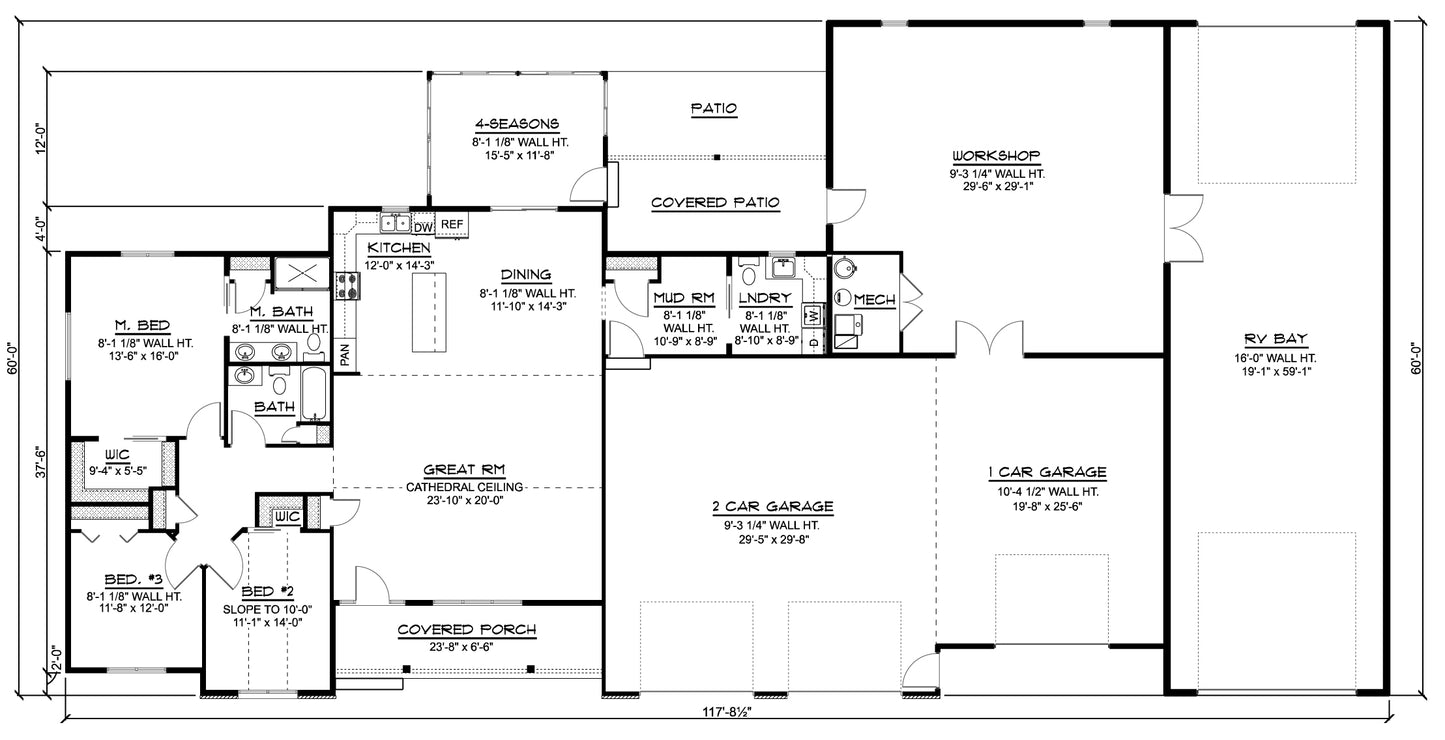 BG-20072 Hudson Barndominium House Plan