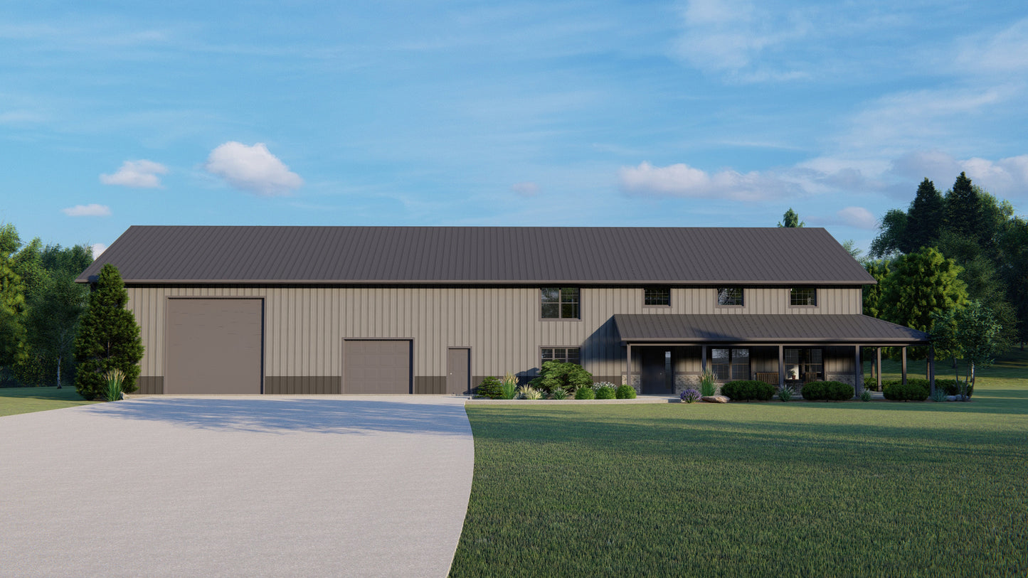BG-20073 Madison Barndominium House Plan