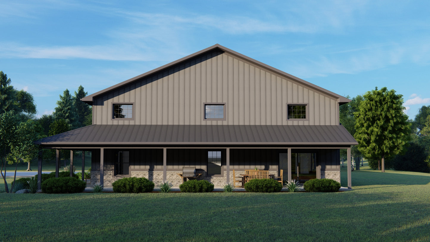 BG-20073 Madison Barndominium House Plan