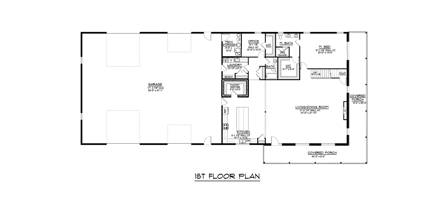 BG-20073 Madison Barndominium House Plan