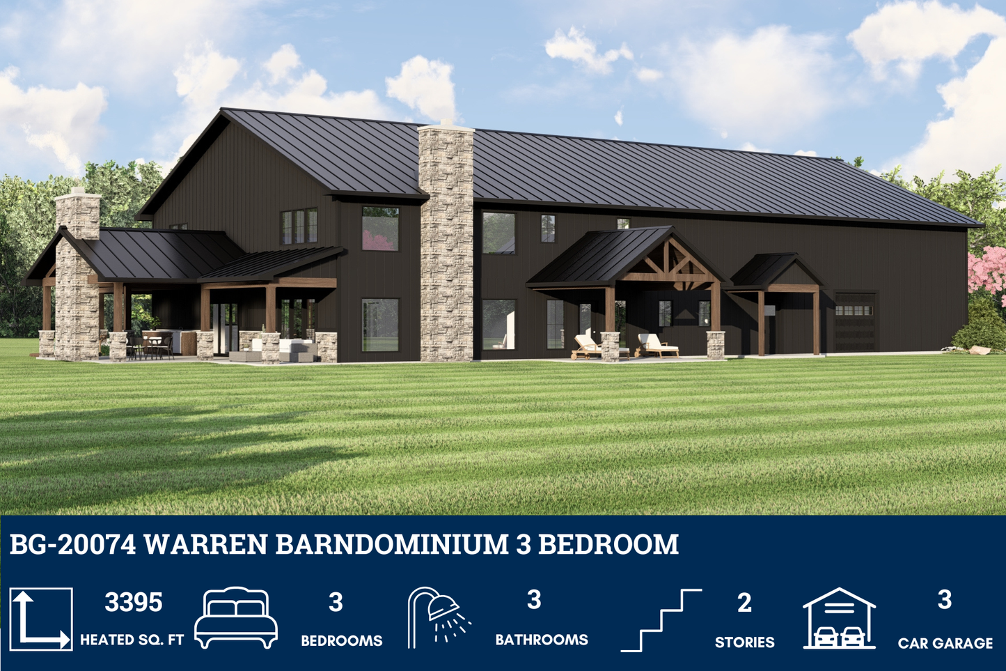 BG-20074 Warren Barndominium House Plan