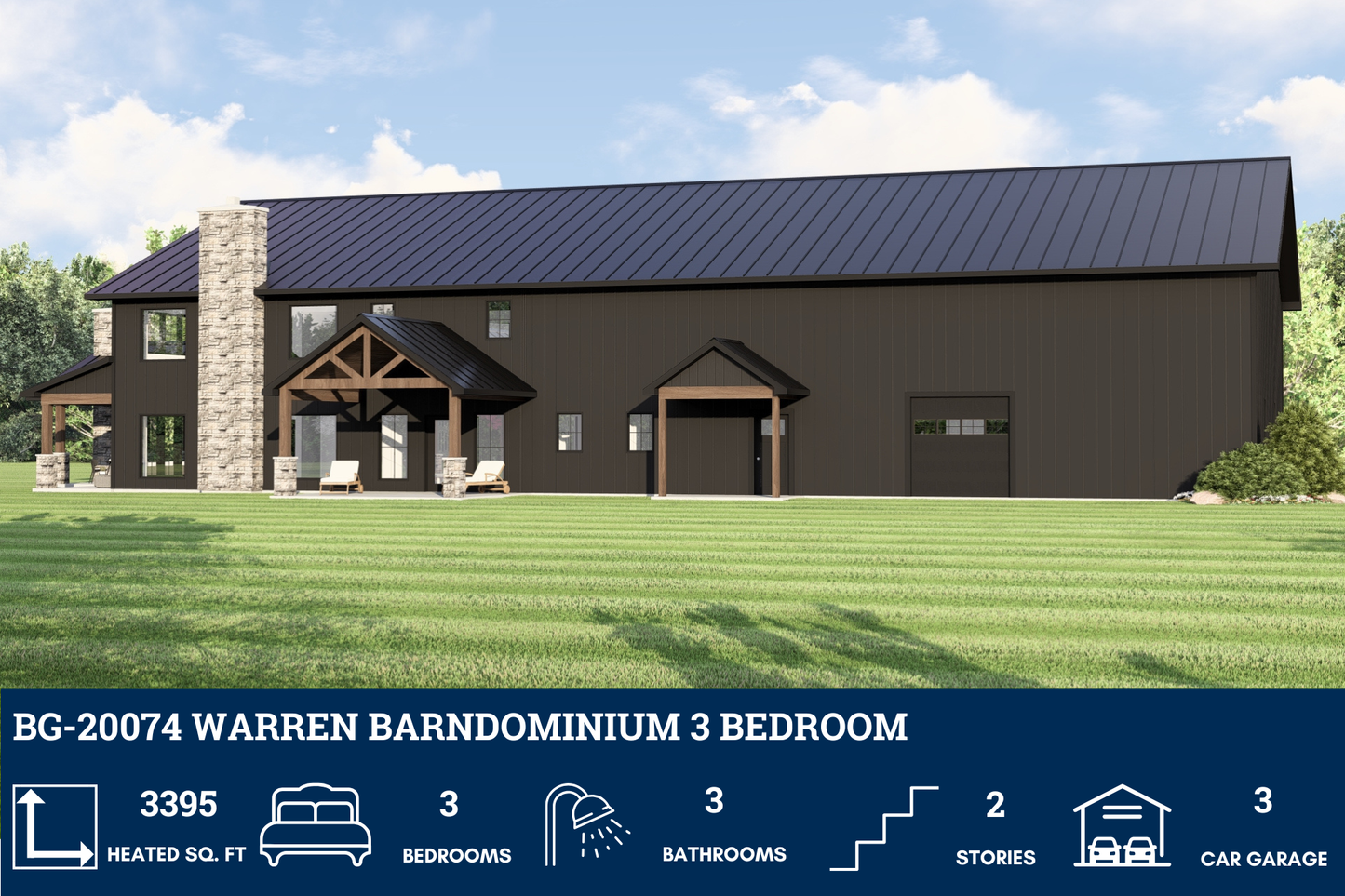 BG-20074 Warren Barndominium House Plan