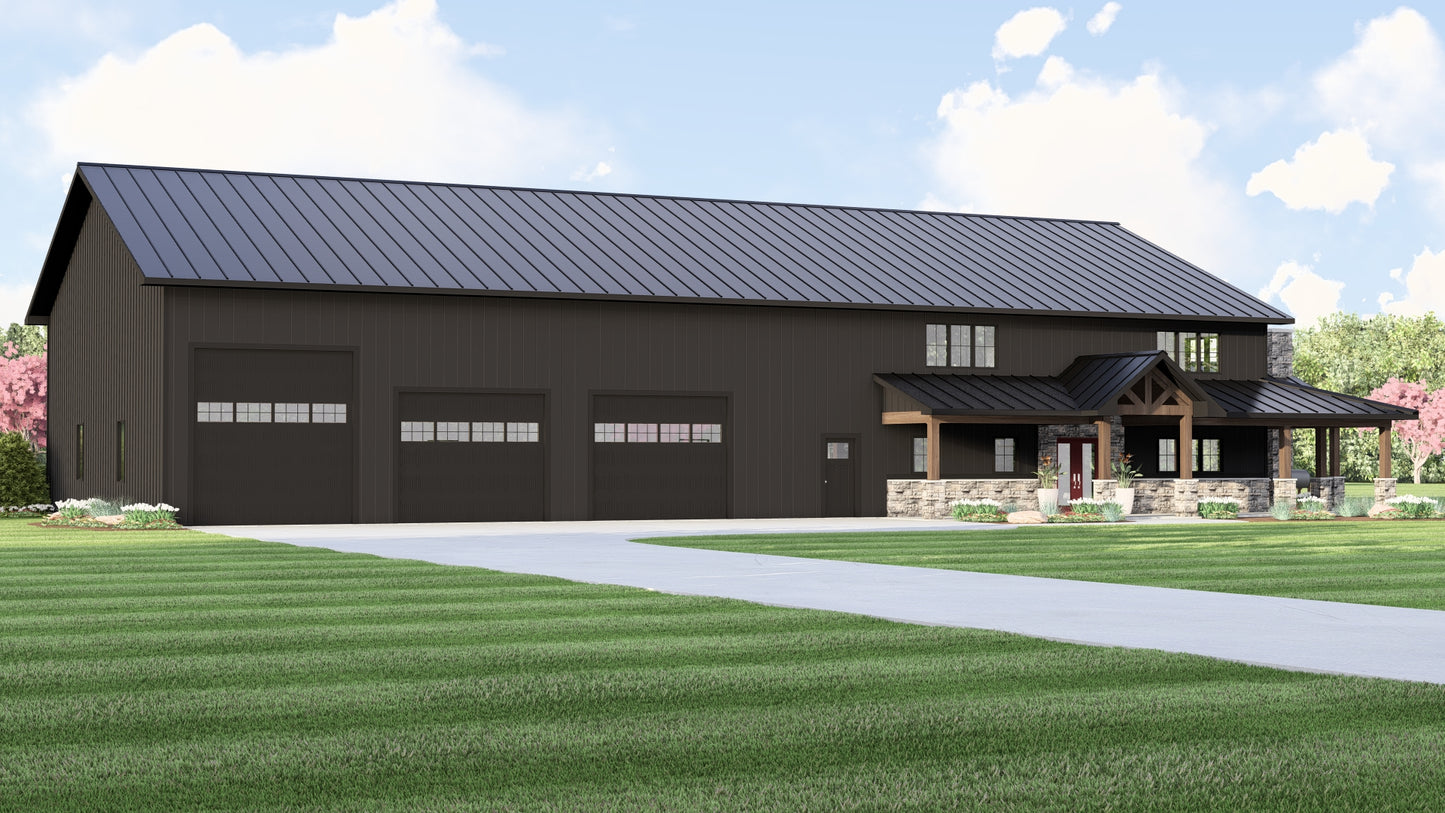 BG-20074 Warren Barndominium House Plan