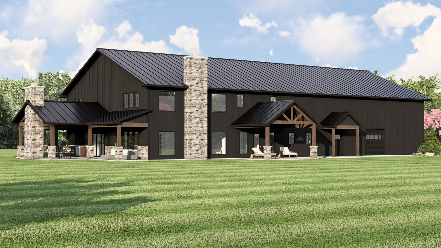 BG-20074 Warren Barndominium House Plan