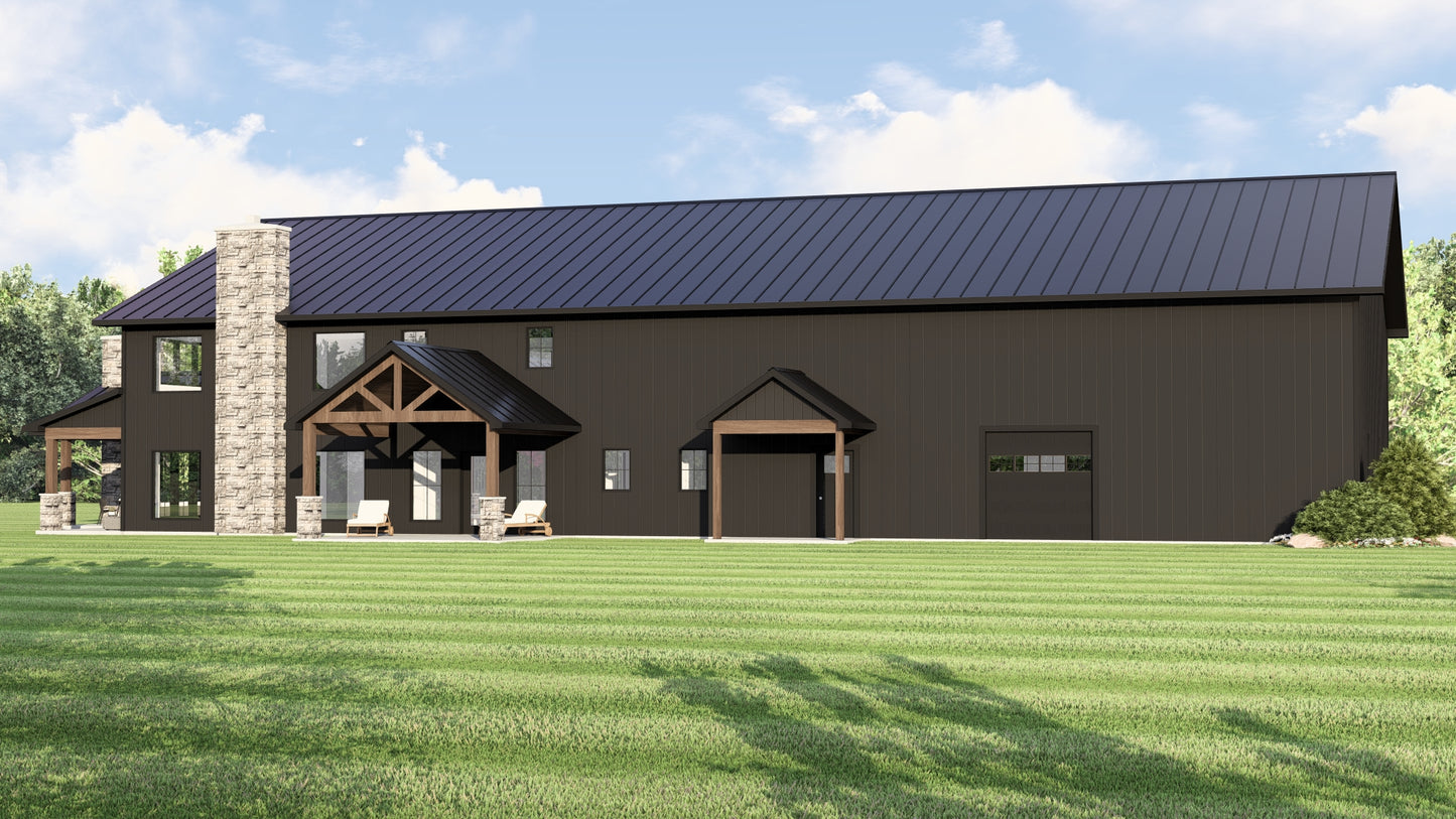 BG-20074 Warren Barndominium House Plan