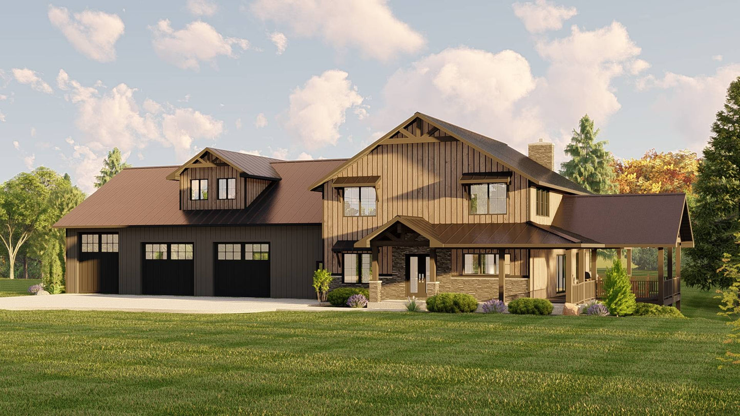 BG-20075 Grayson Barndominium House Plan