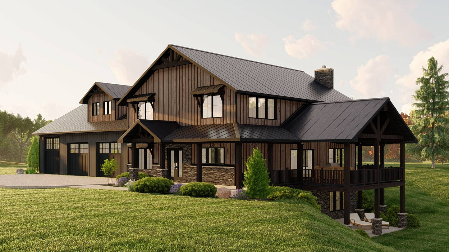 BG-20075 Grayson Barndominium House Plan