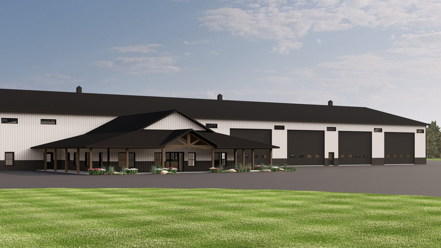 BG-20076 Campbell Barndominium House Plan