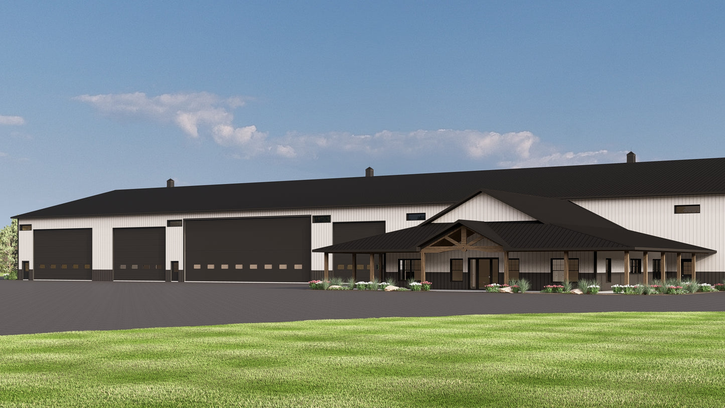 BG-20076 Campbell Barndominium House Plan