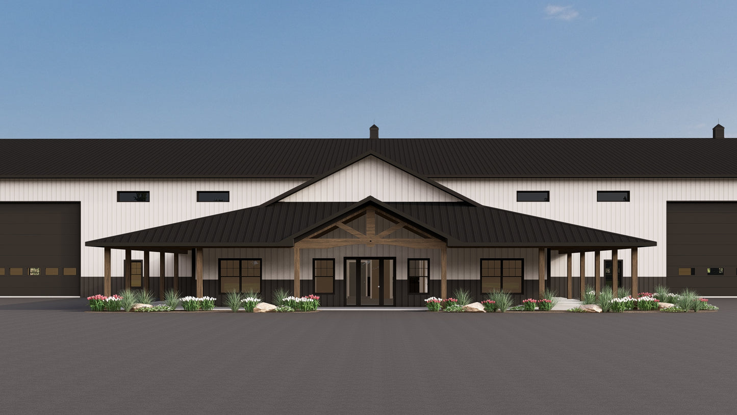 BG-20076 Campbell Barndominium House Plan
