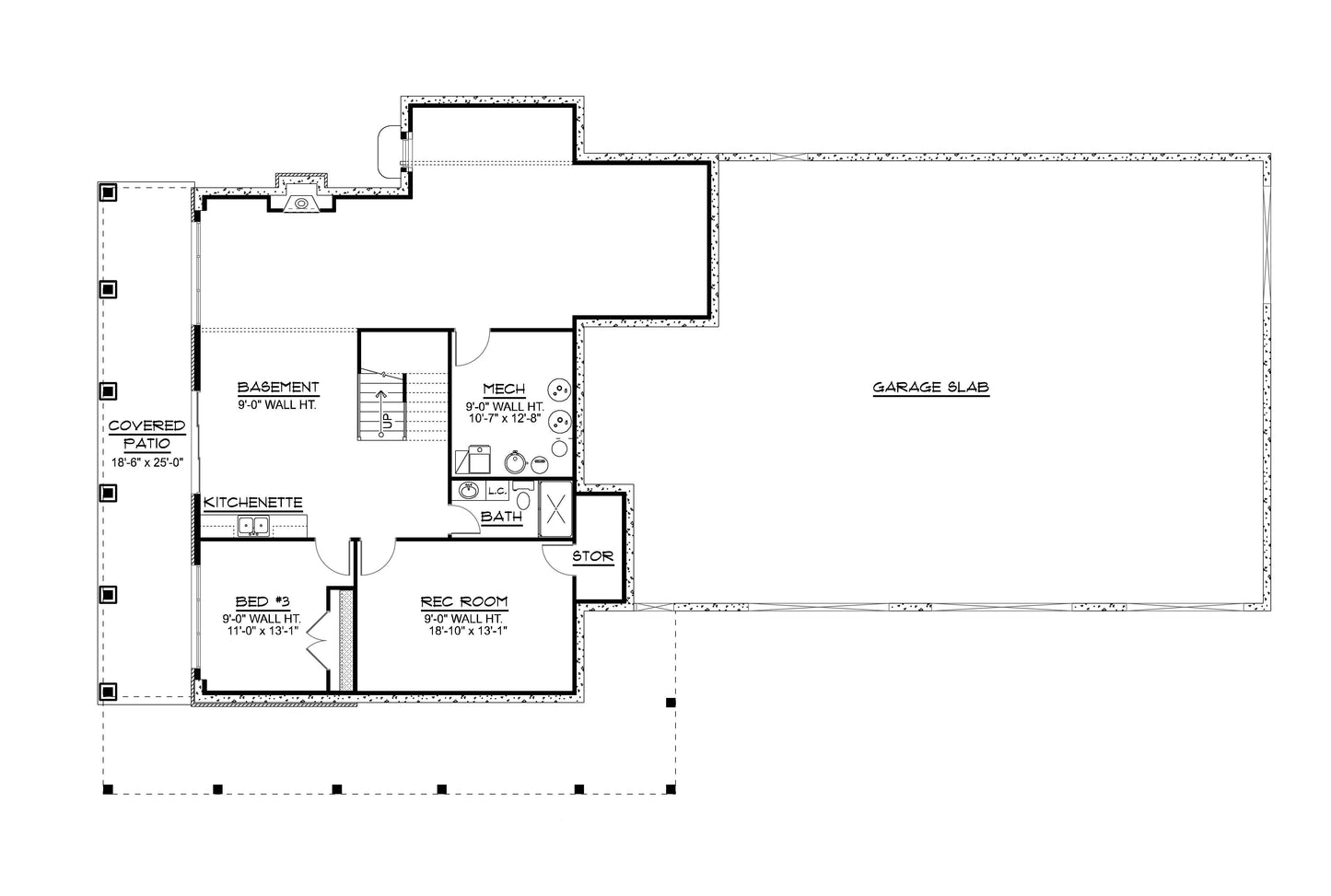 BG-20077 Bancroft Barndominium House Plan