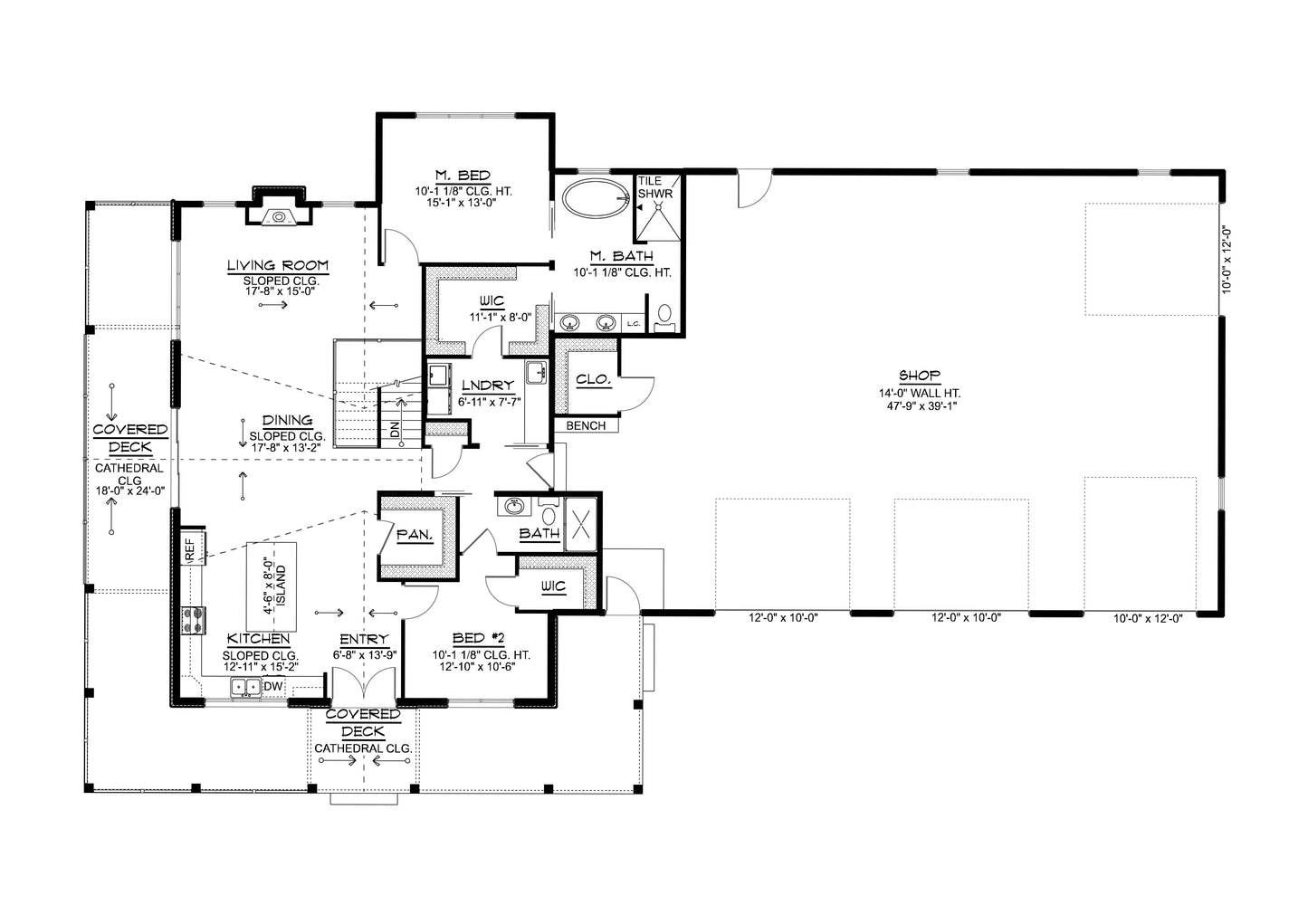 BG-20077 Bancroft Barndominium House Plan