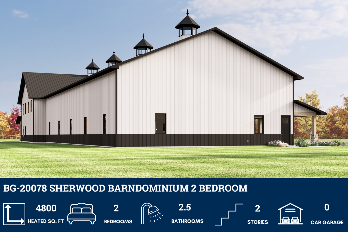 BG-20078 Sherwood Barndominium House Plan