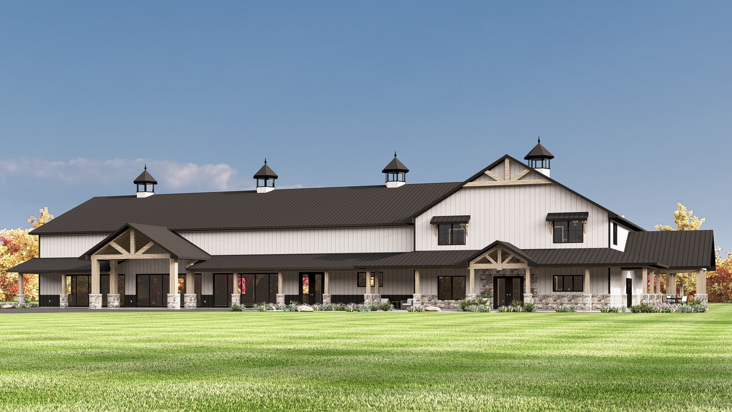 BG-20078 Sherwood Barndominium House Plan