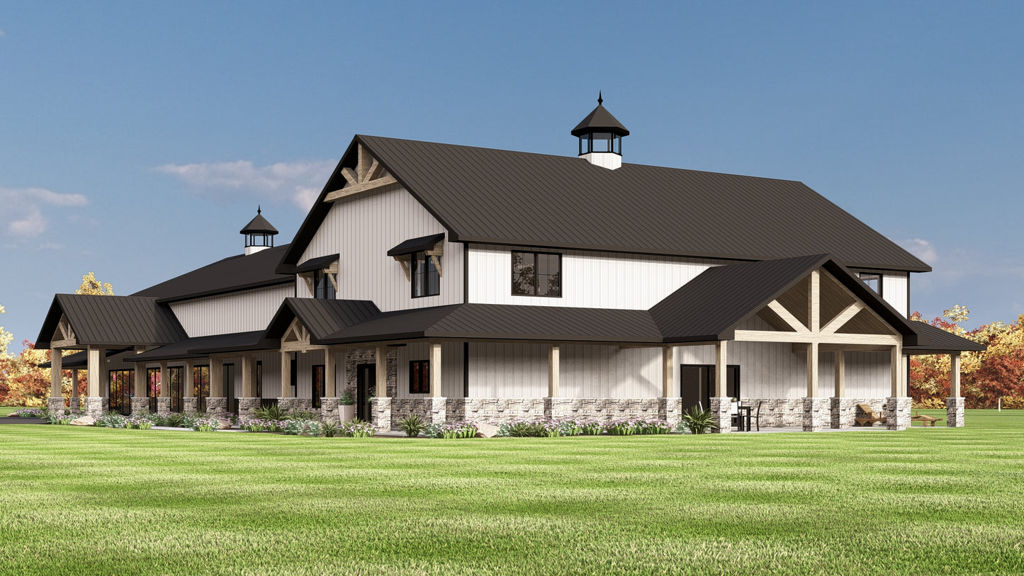 BG-20078 Sherwood Barndominium House Plan