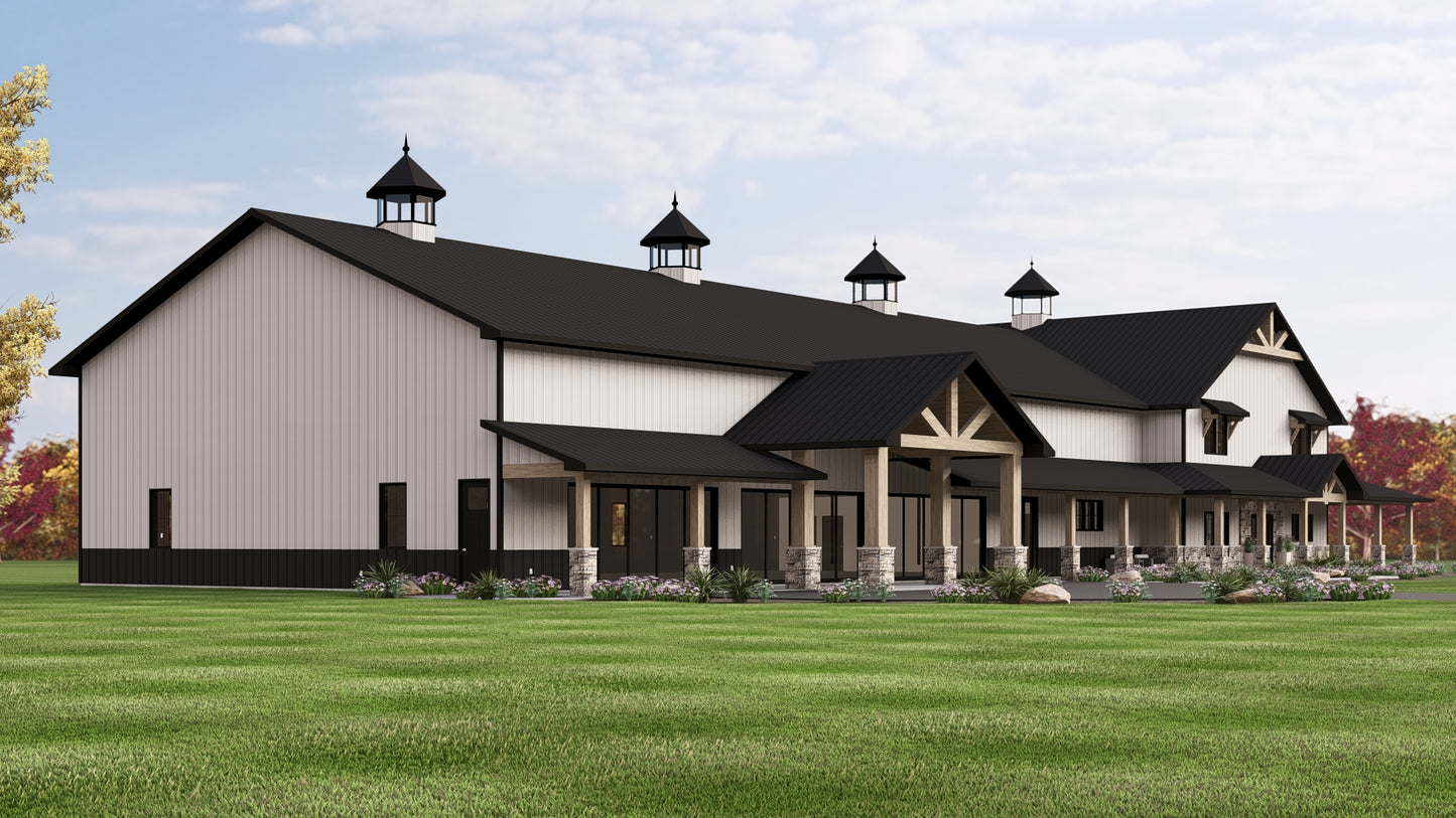 BG-20078 Sherwood Barndominium House Plan