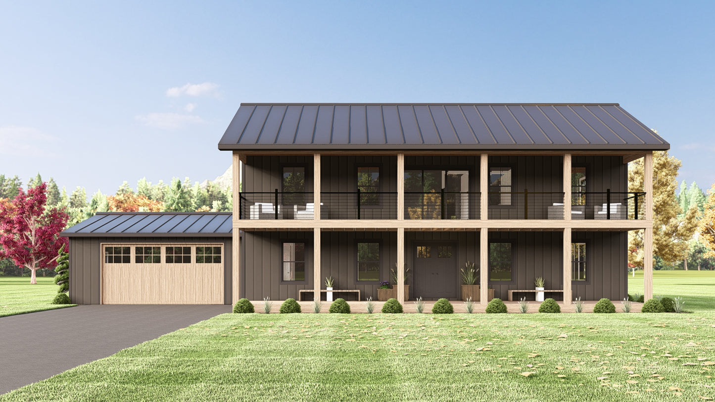 BG-20080 Kendall Barndominium House Plan