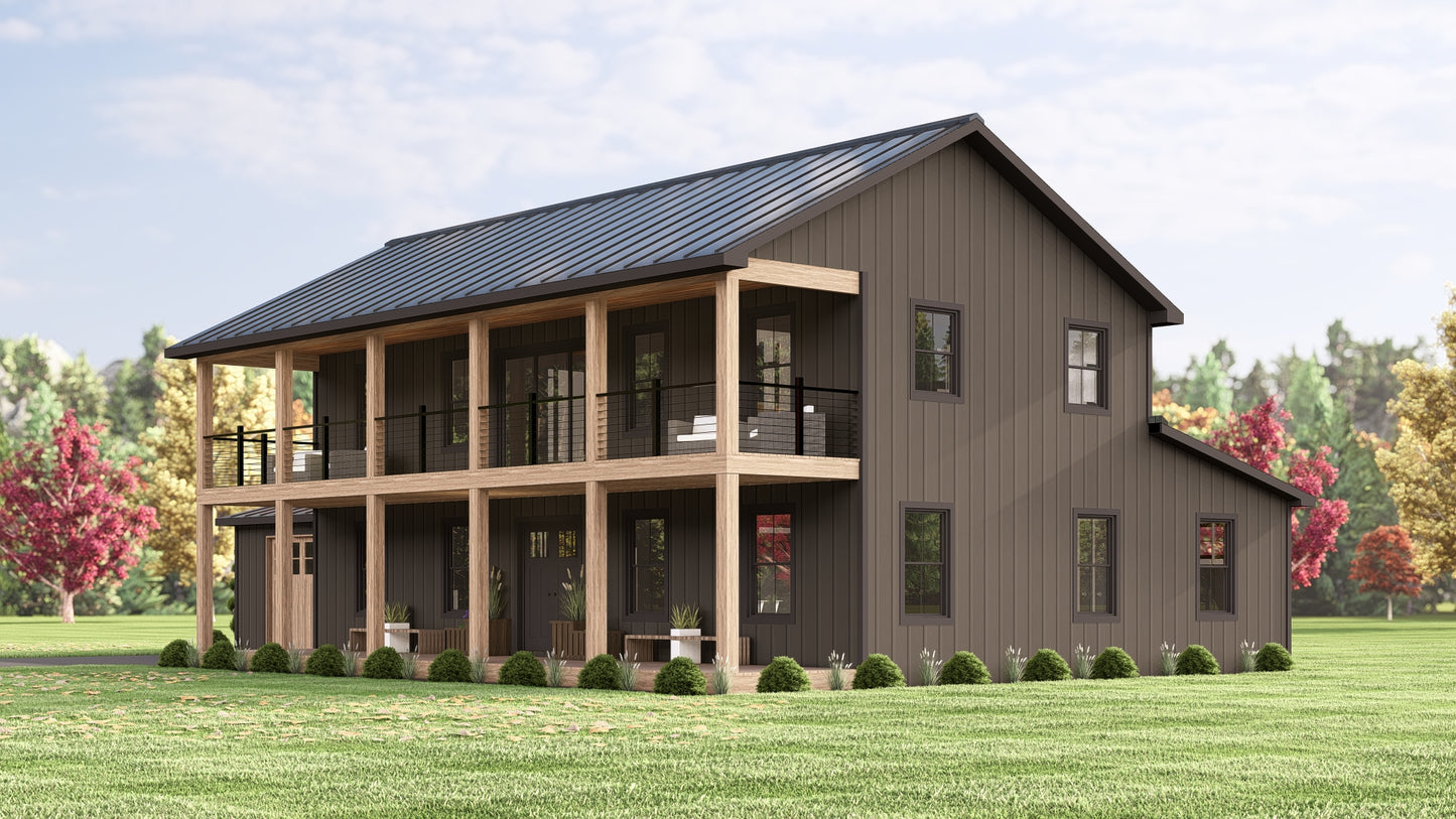 BG-20080 Kendall Barndominium House Plan