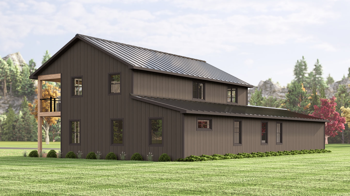 BG-20080 Kendall Barndominium House Plan