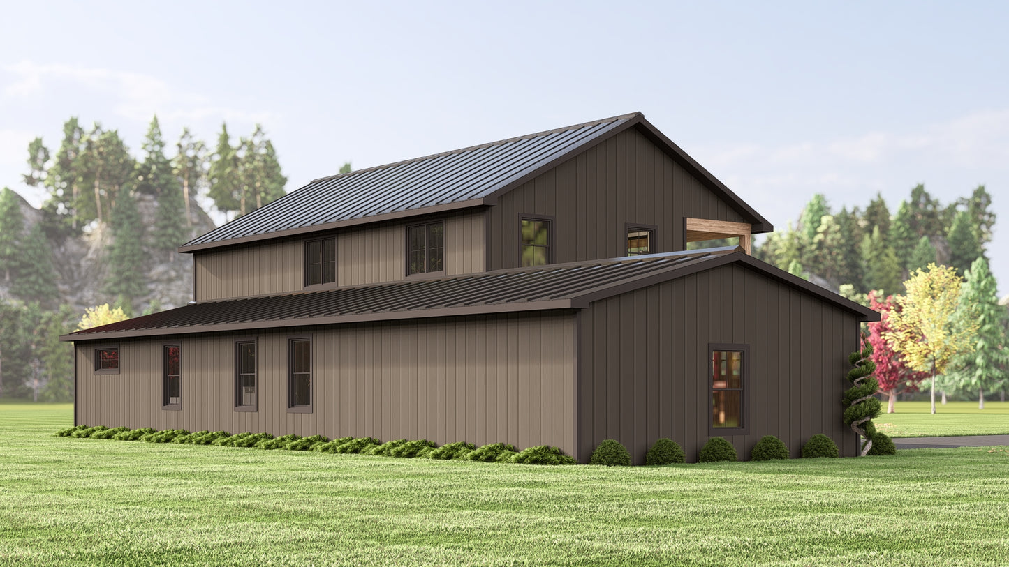 BG-20080 Kendall Barndominium House Plan