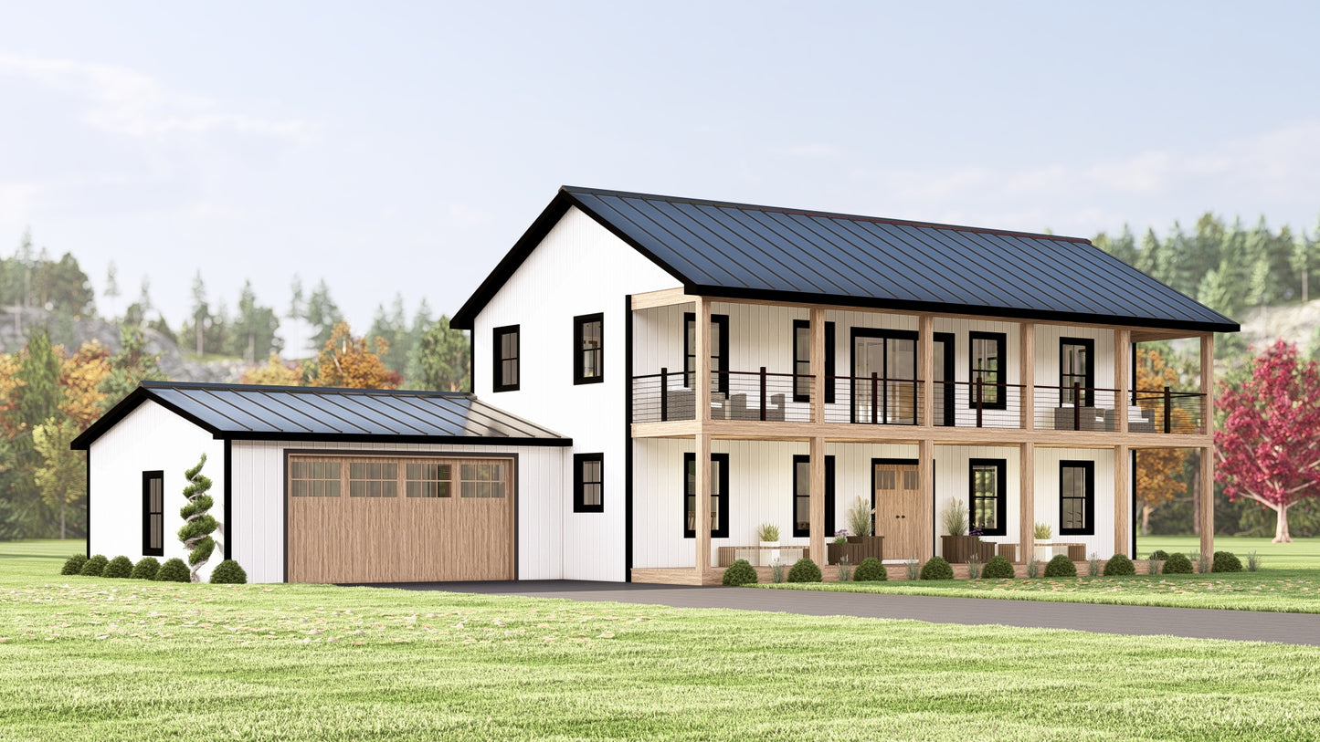 BG-20080 Kendall Barndominium House Plan