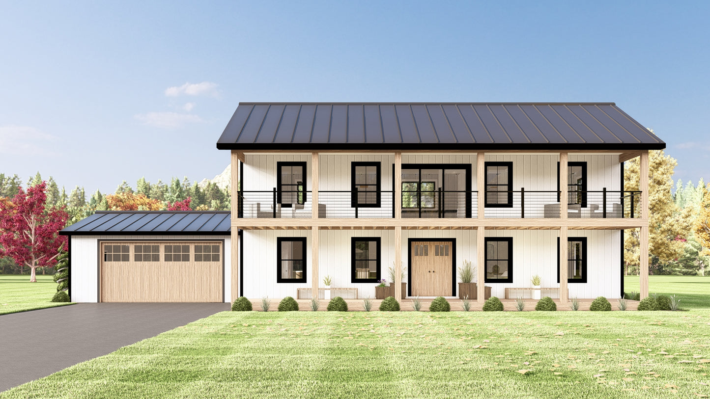BG-20080 Kendall Barndominium House Plan